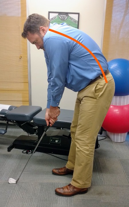 Image of C-Spine Golf Posture