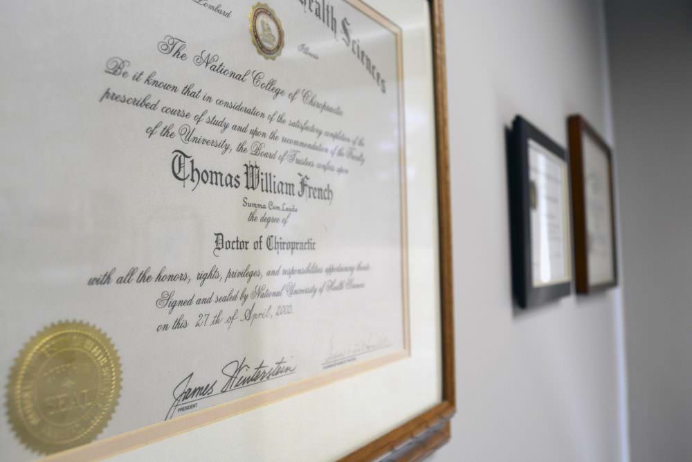 Doctor of Chiropractic diploma