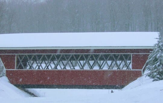 Image of snowy weather possibly affecting joint pain